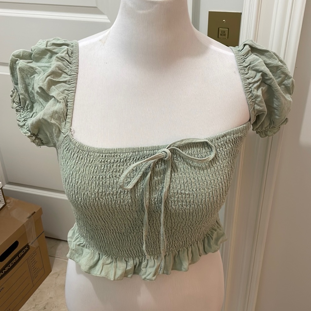 Zaful green top
